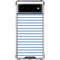 Blue and White Stripes Google Pixel 6 Clear Case